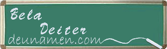 Bela Deiter Visitenkarte